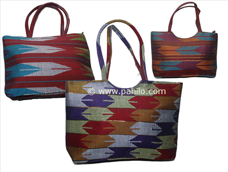Hard Dhaka Hand Bag Large